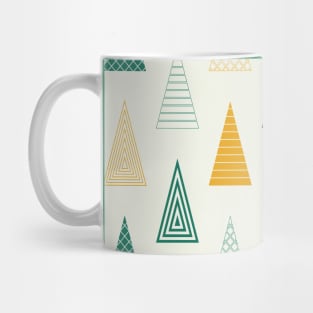 White Minimal Christmas Trees Mug